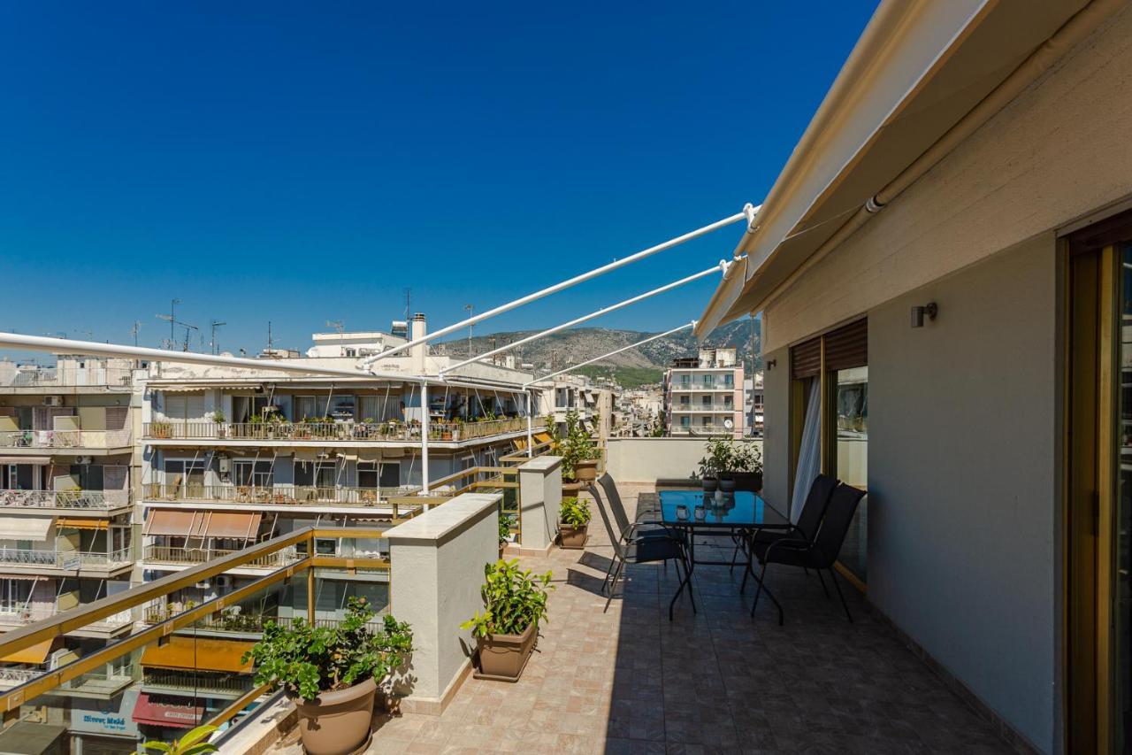 Cozy Seaside Penthouse With Sea & Mountain View. Apartment Volos Exterior foto